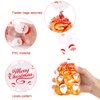 JOICEE 120PCS Christmas Cellophane Candy bags, Xmas Cello Treat Goody Bags with Ties for Christmas Holiday Party Favors