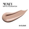 SELESTIA BEAUTY Matte Foundation Money - Long-Lasting Makeup Foundation with Flawless & Buildable Coverage - Liquid Foundation for All Skin Types - Perfect Women's Gifts for Christmas (Cloud)