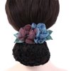 2Pcs Women Hair Bun Cover Net, Snood Flower Hair Clips Lace Hair Net Hair Accessories For Stewardess Banks Hotels Restaurant Staff
