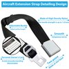 Airplane Seat Belt Extender, Seatbelt Extender Adjustable 7-31" for all Airplane include Southwest Airlines 737-800(Two in one)