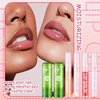DWDiWen 4 Pcs Shiny Lip Gloss Set,Non-sticky Long Lasting Moisturizing Lip Glow Oil Makeup Set with 2 Aloe Vera Color Changing Lipsticks for Women,Tinted Lip Balm & Lip Plumping Lip Gloss Set