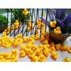 SOHAPY 100Pcs Mini Yellow Rubber Ducks Tiny Baby Shower Rubber Ducks, Squeak Fun Baby Yellow Rubber Bath Toy float Fun Decorations for Shower Birthday Party Favors Cupcake Carnival Game Gift (100Pcs)