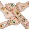 CHARLENT Glitter Christmas Temporary Tattoos for Kids - 12 Sheets Metallic Designs Christmas Tattoos for Boys Girls Stocking Stuffers,Christmas Party Decorations Supplies