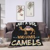 Camel Blanket Desert Camel Plush Throw Blanket Super Soft Cozy Warm Fleece Camel Bedding Blanket Gifts for Kids Girls Boys Women 40"X50"