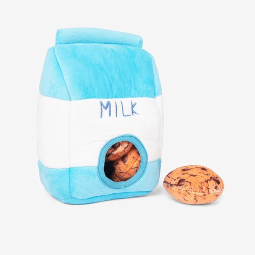 NANDOG Pet Gear Interactive Pet Plush Toys for Dogs (Milk & Cookies)