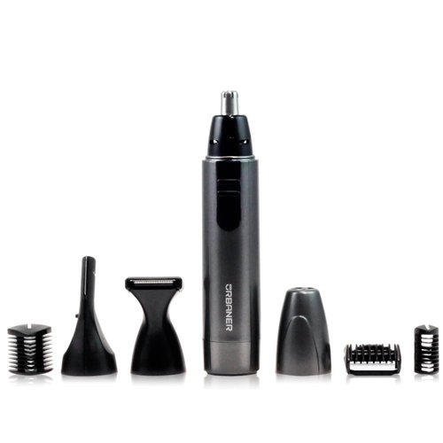 URBANER Beard Trimmer for Men, Waterproof Grooming Kit, Portable Nose and Ear Hair Clippers, 6 Pieces Set, Battery Included, Christmas Gift, Stocking Stuffers, MB-980