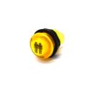 Arcity 6 Pcs/Lot 28mm Arcade LED Push Buttons Illuminated Player 1P 2P Coin Start Select Lit Yellow with Microswitch for Arcade Machine Games Console Parts 5V