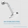 OFFO Shower Head Extension Arm, Shower Arm Extension Shower Head Extender Made of 304 Stainless Steel Shower Pipe Extension, Chrome 6 Inches
