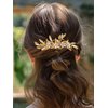 JAKAWIN Crystal Wedding Hair Comb Gold Flower Hair Piece Bride Accessories For Women Bridal Decorative