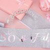 SuPoo Silver 50th Birthday Sash and Tiara Kit 50 & Fabulous Birthday Headband Crown 50th Birthday Decorations for Women 50th Birthday Gifts for Her 50 Year Old Happy Birthday Party Decorations