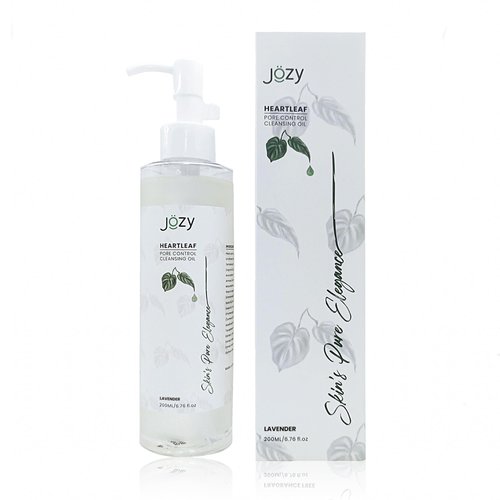 Jozy Heartleaf Pore Control Cleansing Oil, Makeup Remover, Gentle Hydrating Oil Cleanser for Face, Blackhead Remover Facial Cleanser Oil with Lavender Fragrance, Korean Skin Care 6.76 Fl Oz (200 ml)