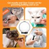 Augegel Cat Muzzle for Grooming,Bubble Muzzle and Boots for Nail Trimming,Cat Grooming Mask with Anti Bite,Cat Astronaut Helmet,Cat Breathable Muzzle and Silicone Paw Covers