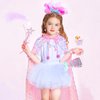 DOLNOW Princess Dress up for Little Girls, Mermaid Princess Cape Girls Sequins Princess Cloak for 3-6 Years Girls Gift Toys