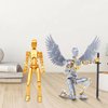 T13 Action Figure Set (Assembly Completed), 3D Printed Multi-Jointed, Titan 13 Action Figures, Multi-Articular Lucky Mobile Robot Nova T-13,Desktop Decorations for Game Lovers Toys (Gold/Sliver)