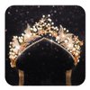 CLOACE Butterfly Crowns Gold Rhinestone Crown and Tiara Bride Wedding Headpiece for Women