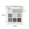 MAEPEOR Black Grey Smokey Eyeshadow Palette 9 Colors Cool Toned Matte Glitter Eyeshadow Palette Longlasting Waterproof Smoky Eye Shadow for Girls and Women (Set 1, Black Grey)