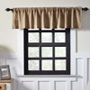 Lasting Impressions Burlap Natural Cotton Window Valance, 16-Inch-by-72-Inch