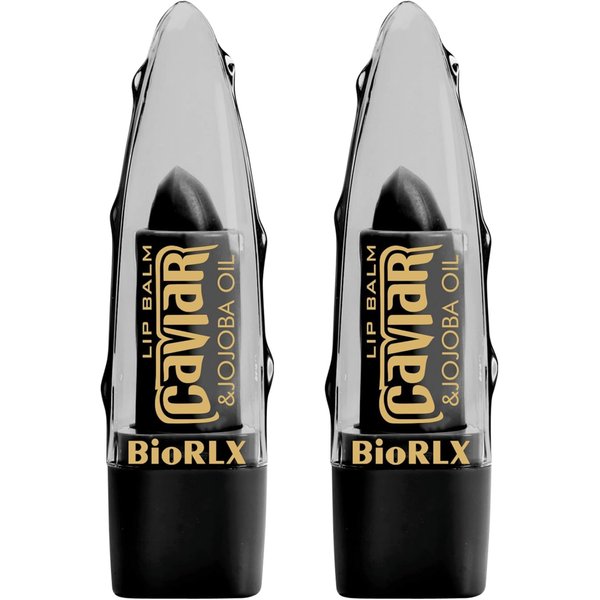 BioRLX Caviar & Jojoba Oil Lip Balm Color Free (Two Lip Balms)