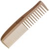 Giorgio GIONAT6 Natural Wooden Comb Hair Detangler - Half Fine Tooth and Wide Tooth Comb for Curly Hair, Bamboo and Beechwood Hair Combs for Thick Hair - Organic Wooden Hair Comb for Men and Women
