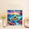 WEMEON Sea Turtle Paint by Numbers Kit for Kids with Framed- Easy Paint by Numbers Kit for Kids Age 4-12, Simple Painting Paint by Numbers for Gift Home Wall Decor(10x10Inch)