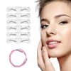KKPLZZ Plastic Eyebrow Mold, PEVA Soft Eyebrow Shaper DIY Makeup Model with Elastic Band,Makeup Eyebrow Assist Eyebrow Shaping Eyebrow Makeup Tools for Beginner