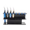 Mekupeu 8 Holes Tweezers Shelf Holder Eyelash Extension Supplies Display Stand, Black, 1 Pc