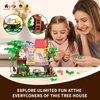 XITALAXU Trees House Building Set for Girls,Animals Tree Houses Buildings Toys Forest Friends Flowers Blocks,with Swing,Wooden Base,Christmas Birthday Gifts for Age 6 8 10 12+ Kids(840PCS)