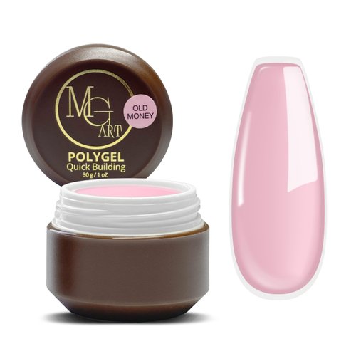 MGART Poly Gel OLD MONEY Color, Nail Extension Gel, Builder Gel, Nail Enhancement Gel for Beginner & Professional Nail Art Salon DIY at Home