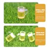 Toddmomy 20Pcs Mini Beer Mug Shot Glasses Mini Resin Beer Cups Tiny Shot Mug Landscape Beer Mug Decoration Mini Glasses Miniature Accessory for Dollhouse