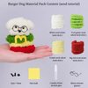 Hylvix Pipe Cleaners Craft Supplies, Pipe Cleaners Humburger Dog Animals kit, Arts and Crafts for Beginners with Video Instructions, Craft Kit for Kids Adults DIY Arts Crafts Decorations (1 Pack)
