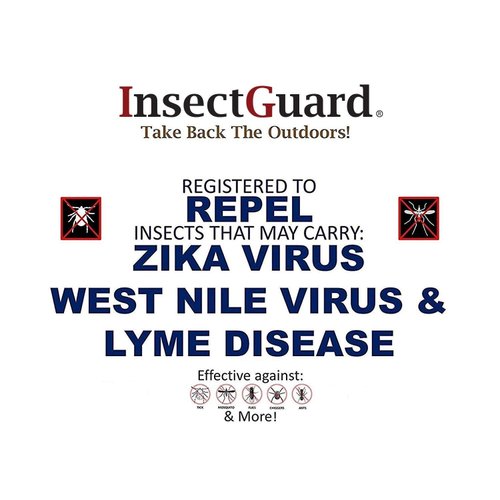 InsectGuard - Permethrin Treated Tick Gaiters/Sleeves and Mosquitoes Flies Chiggers & More Insect Repellent 4 Inch Long Pair (White) One Size Fits All Up to Adult Medium