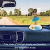 1pc Blue Solar Powered Dancing Hula Girl Decoration-Shaking Head Ornaments Car Dashboard Interior Decoration Desktop Ornaments Dancing Toy Shaking Head Figure Toy Car Interior,Action and Toy Figures