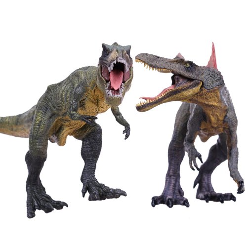 Gemini&Genius Dinosaur Toys Tyrannosaurus Rex and Spinosaurus Dinosaur World Action Figures, Great Birthday Gift, Collection, Cake Topper, Party Supplies, Room Decor for Kids 3-12 Years Old