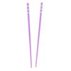 Set of 2 Hair Sticks with 3 Diamonds Chopsticks - Purple