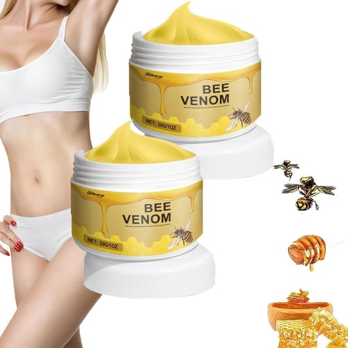 Ruiooy Bee Venom Cream, Firming Body Lotion for Women and Men Body Cream, Cream with Natural