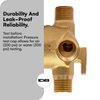 Wood Grip | Diverter Rough in Valve for 3/6 Setting | Shower Diverter Valve | Undermount Bathroom Sink | Shower Head Splitter