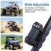 Xislet 2-Strap Style Portable UTV Speaker Mount Compatible with Polaris RZR Ranger Can Am Maverick X3 Kawasaki Mule Attaches 1.5-2.0" Roll Bar Wakeboard Tower Boat Wireless Speaker Bar Mount
