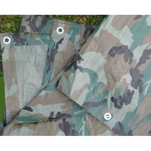 Camouflage/Green Tarp, 8'x10'
