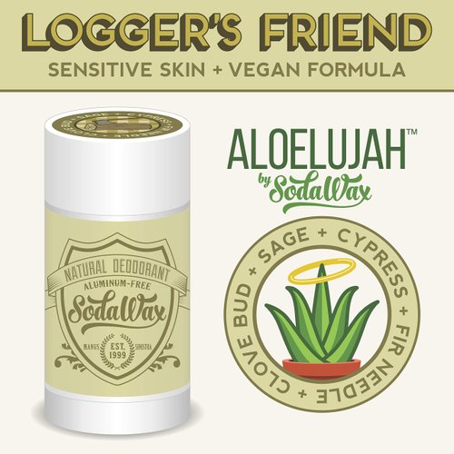 Aloelujah™ Baking Soda-Free Natural Deodorant LOGGER'S FRIEND (3.3oz/93g) Any 3 Items SHIP FREE