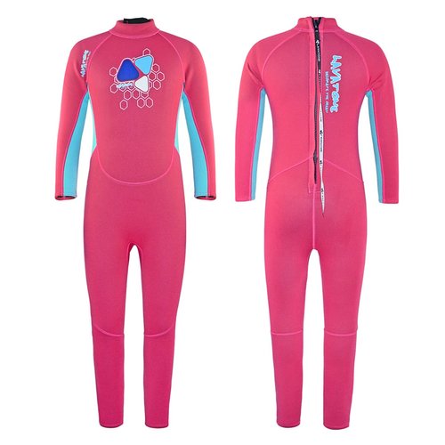 LayaTone Kids Wetsuit 3/2mm Neoprene Full Body Kids Wet Suits for Boys Girls One Piece Wetsuit for Swimming Diving Surfing Freediving Canoeing