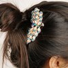 Biiange Hair Comb, Multicolor Metal Peacock Design Hair Accessories, Rhinestones Hair Piece, Crystal Bridal Hairpin for Women and Girls (Multicolour)