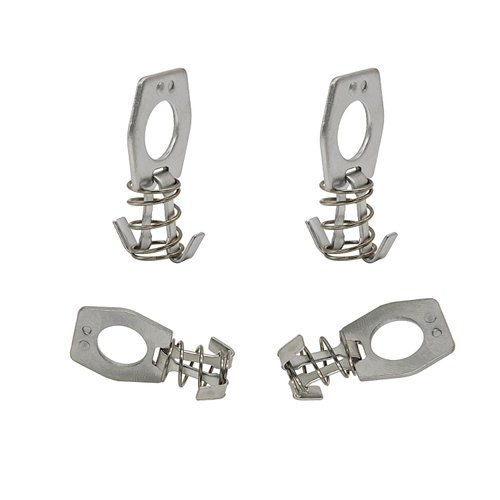 DEHOMKUS 4Pcs RV Water Heater Door Latch Metal Water Heater Cover Latch Replacement Part for RV Camper Water Heater, Door Latch Assembly or Gas Bottle Cover