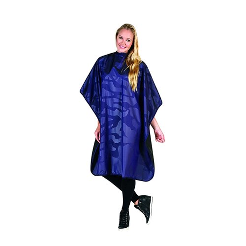 Betty Dain Bleach-proof All Purpose Styling Cape, Material Defends Against Bleach Stains, Color Proof, Chemical Proof, Waterproof, Lightweight Embossed Nylon, Purple