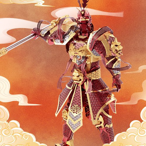 Piececool 3D Metal Puzzles Figure Model Kits, The Monkey King Models Building Kit for Adults, Brain Teaser DIY 3D Metal Model Kits Stress Toys for Teens Students, Great Birthday Gifts, 166 Pcs