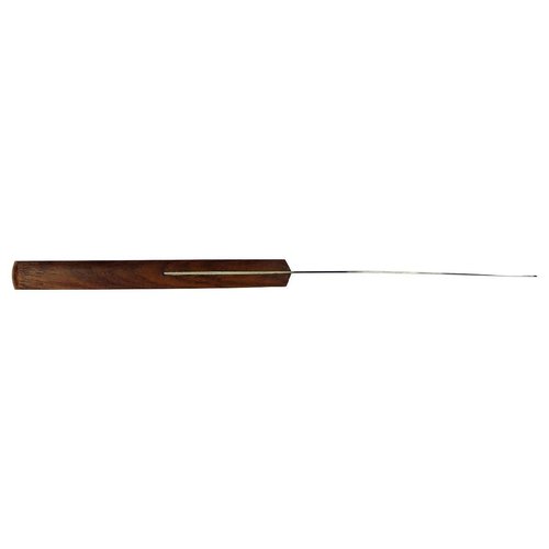 HTS 316V8 8.5" Tapered Wood Handle Stainless Steel Palette Knife - overall length 8.5"