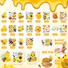 Resholder 30 Sets Christian Bee Craft for Kids Bee Honey Stickers Fall Religious Sunday School Crafts Jesus Bible Stickers Sunflower Ornaments for Bee Party Favors Classroom Decorations Birthday Gifts