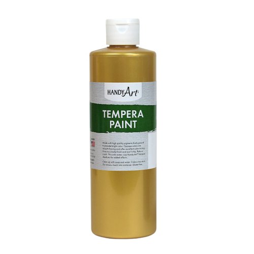Handy Art Tempera Paint 16 ounce, Metallic Gold,231-162
