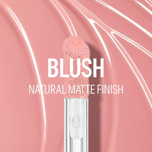 KYDA Liquid Blush, Natural Matte Finish Looking, Dewy Cheek Tint, Moisturizing Lightweight Blendable Feel, Soft Cream Face Blush , by Ownest Beauty-Nude Pink