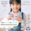Kids Camera Pint Kids Clover Kids Camera, Christmas Birthday Gifts for Girls and Boys, Toy Camera, 32GB Card, 155g, Videos, Music, Games, 6ys+ (Clover_Pale Purple)