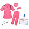 Gortykor Kids Doctor Costume Doctor Lab Coat for Kids Doctor Lab Costumes for Boys Girls 3-12 Halloween Dress Up(4-5 Years)